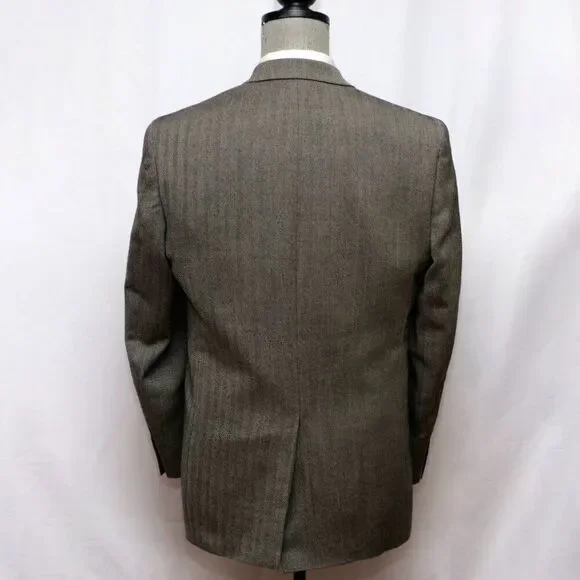 44L‎ Chaps Men's Blazer Jacket Sport Coat Sport Jacket Grey Wool D050297